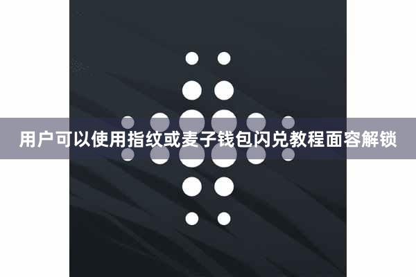 用户可以使用指纹或麦子钱包闪兑教程面容解锁