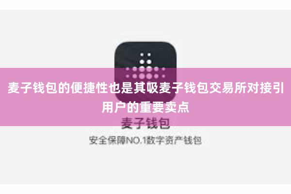 麦子钱包的便捷性也是其吸麦子钱包交易所对接引用户的重要卖点