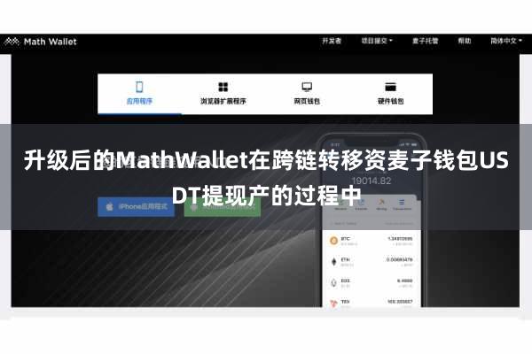 升级后的MathWallet在跨链转移资麦子钱包USDT提现产的过程中