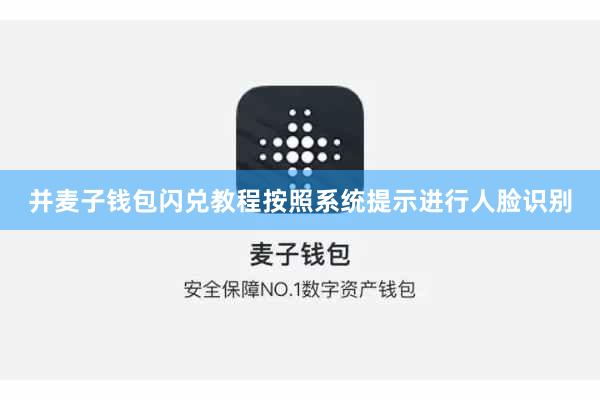 并麦子钱包闪兑教程按照系统提示进行人脸识别